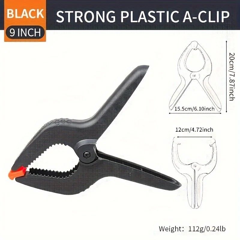 PrecisionGrip Adjustable Nylon Spring Clamps – 3/4/6/9 Inch Carpentry Set