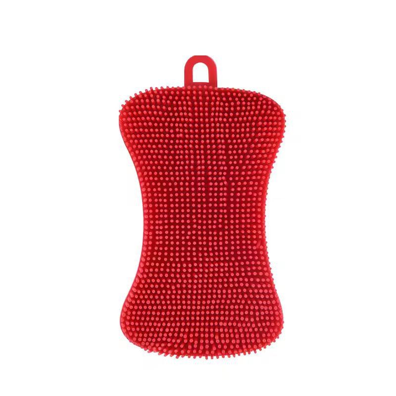 Silicone Kitchen Scrubber Brush – Gentle & Effective Pot Pan Cleaner