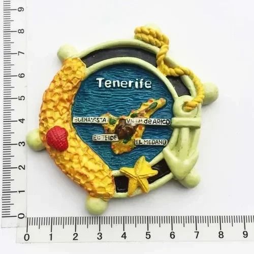 Traveler Narrative Sculpture – High-Definition Tenerife Architectural Magnet