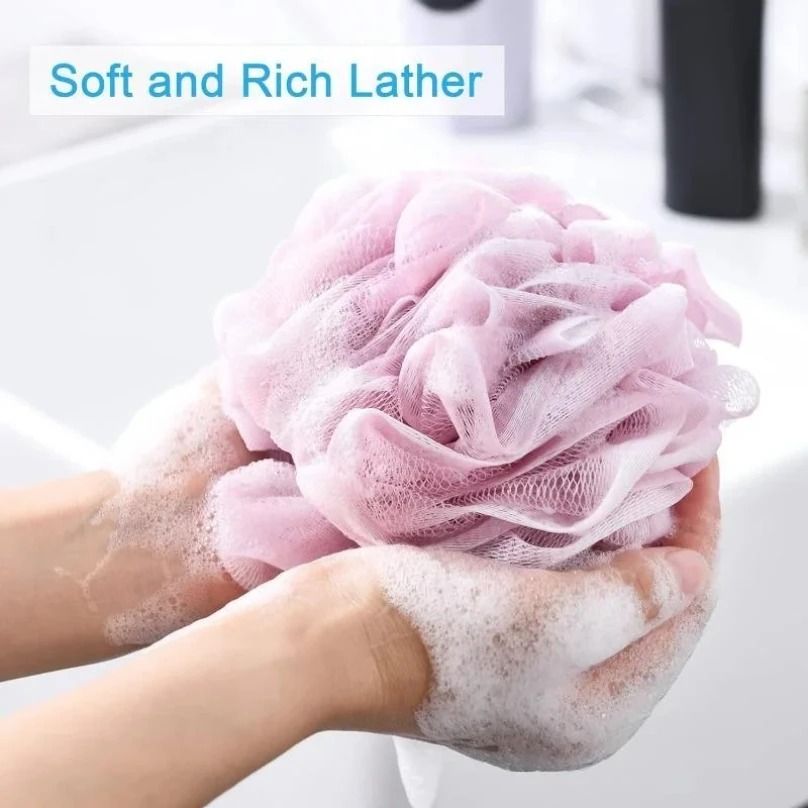 High Density Volumizing Mesh Shower Scrubber