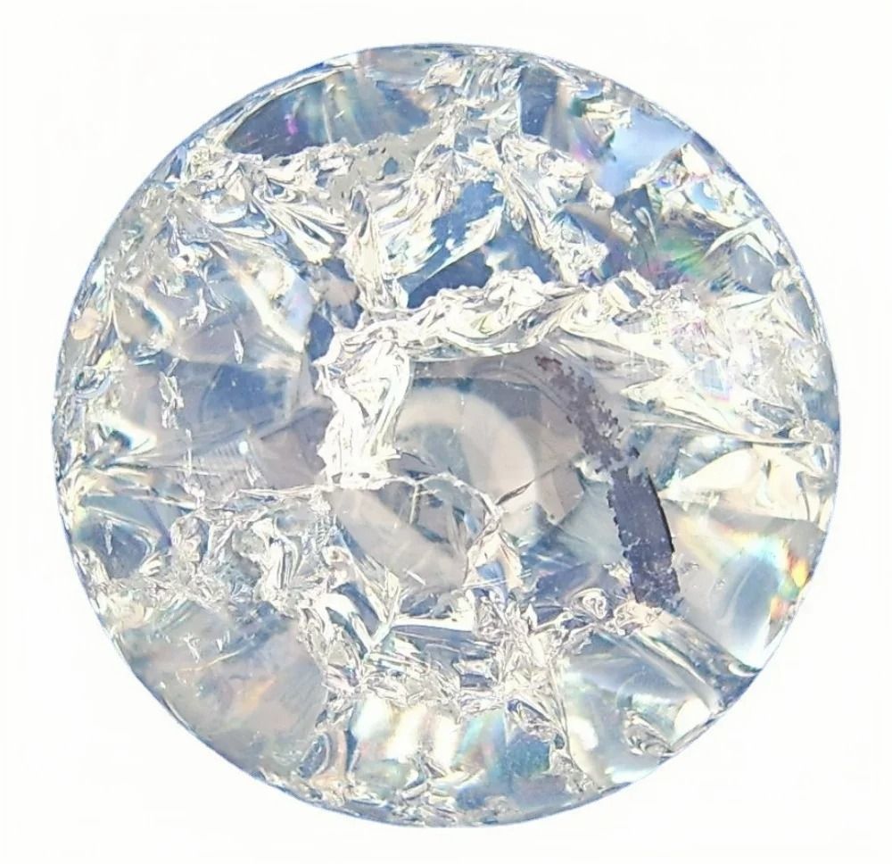 Architectural Ice-Crack Crystal Fortune Sphere