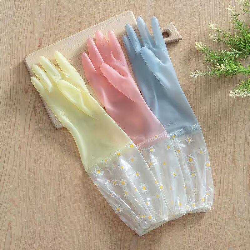 Waterproof Household Latex Cleaning Gloves – Durable Kitchen & Laundry Protection