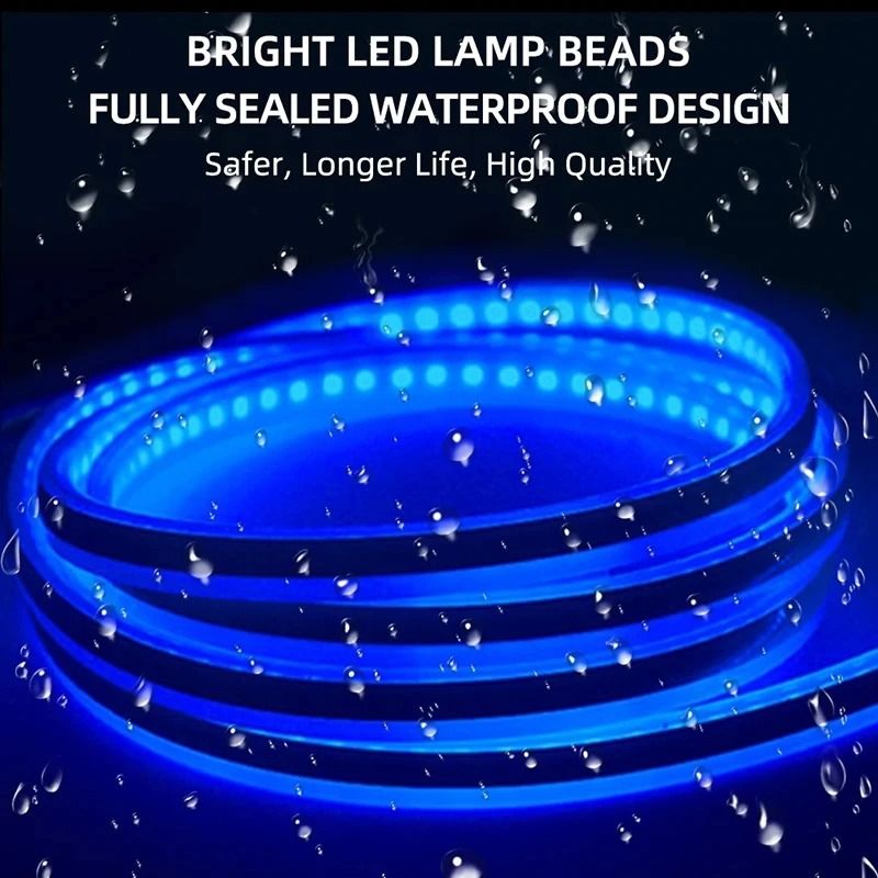 150cm LED Daytime Running Light Car Hood Light Strip DRL Ambient Engine Hood LED
