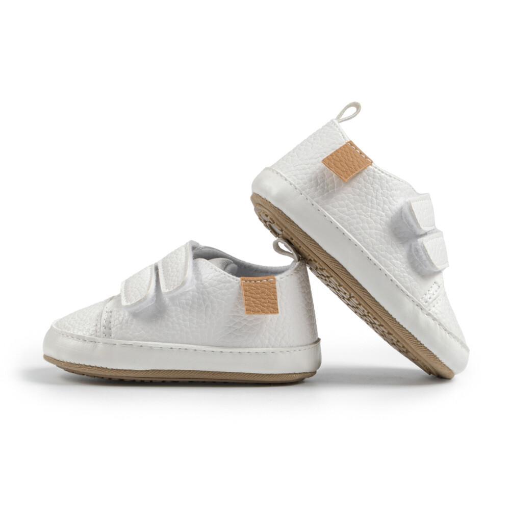 Vintage Leather New Baby Casual Shoes, Classic Color Matching Baby First Walker Shoes, Soft Non-Slip Toddler Crib Shoe