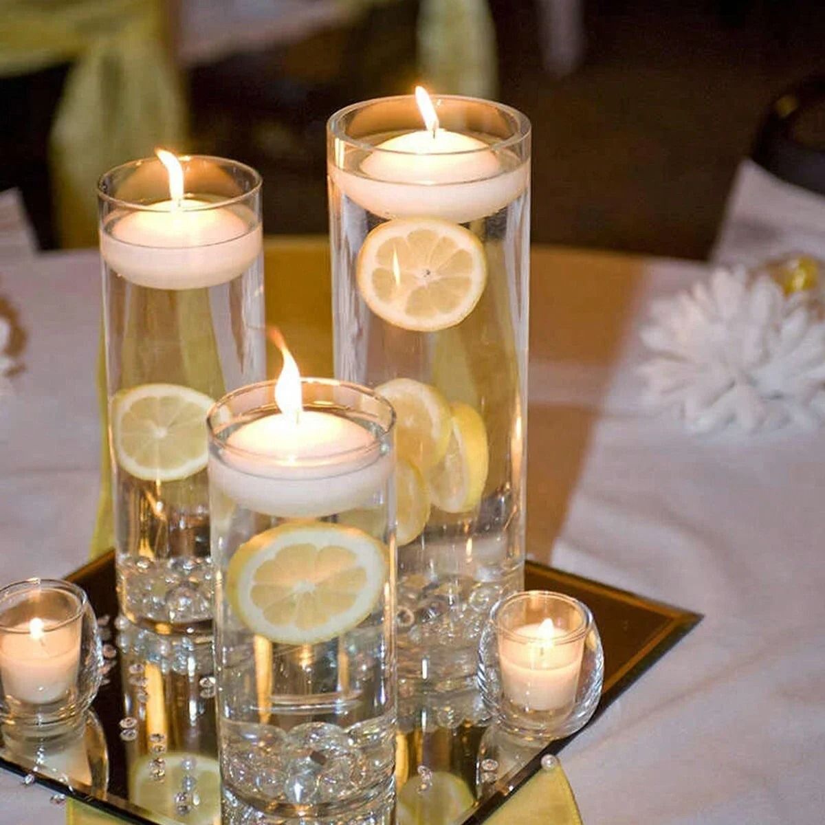 Cylinder Glass Vase & Candlestick