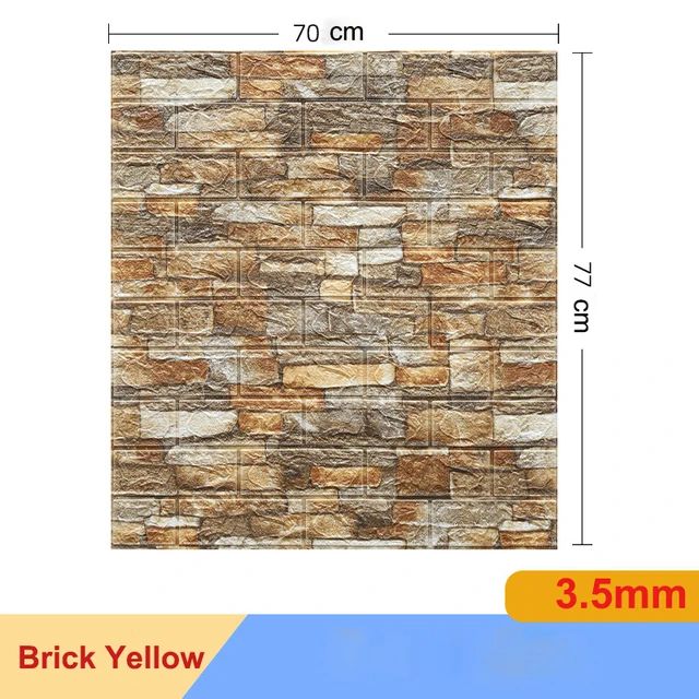 3D Brick Wall Sticker Set Self Adhesive Panels