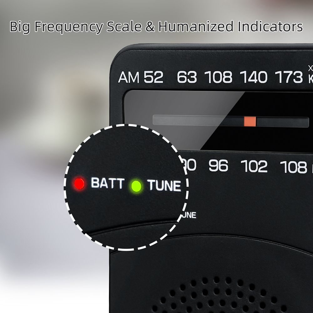 Mini Pocket AM FM Radio with Digital Tuning and MP Player