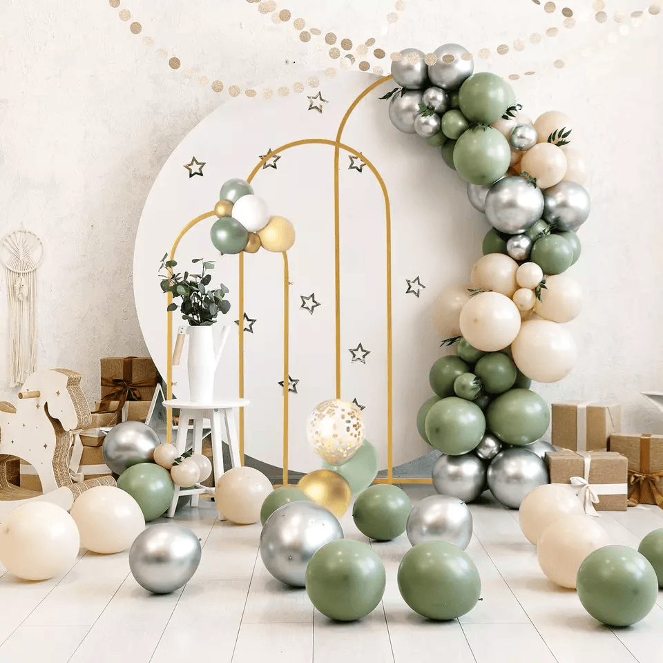 Gold Metal Arch Backdrop Stand, Wedding, Party & Event Decoration