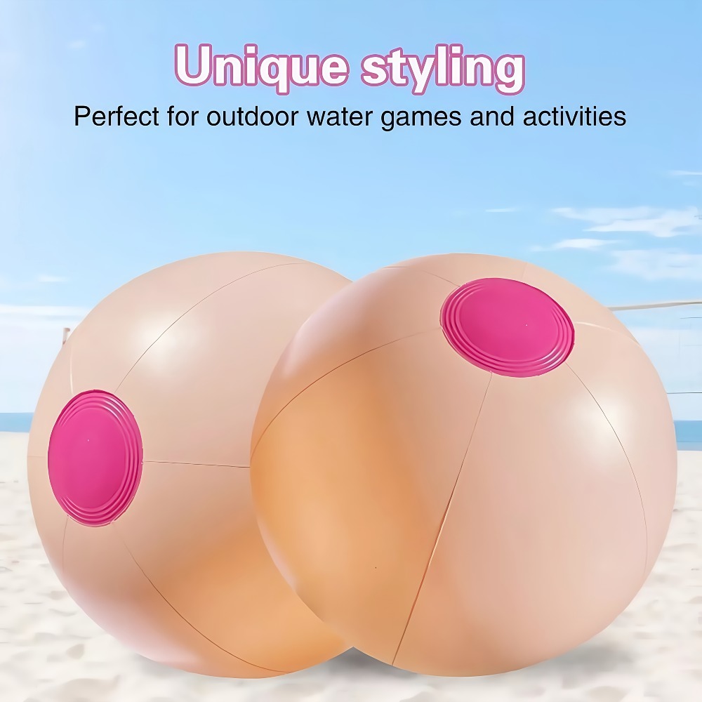 Funny Inflatable Beach Ball for Pool Party Games and Luau Decorations