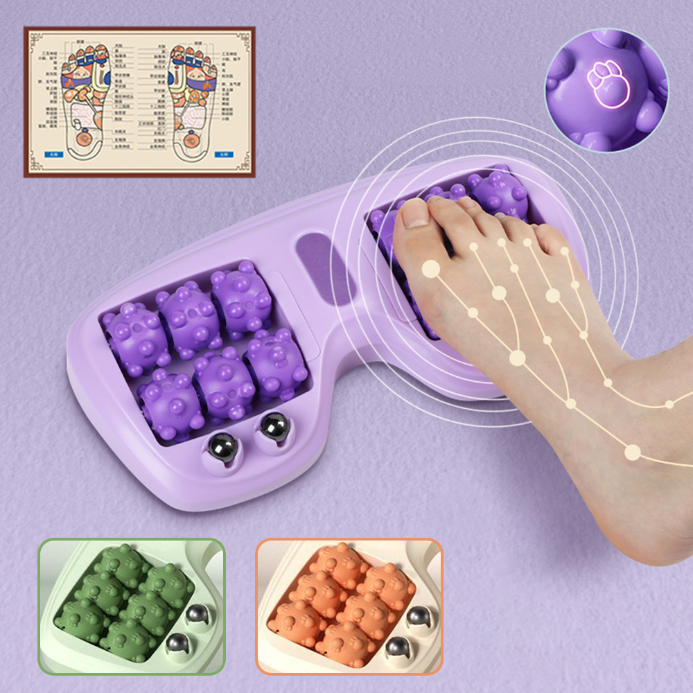 Ultimate Foot Pain Relief Massager, Magnetic Bead Roller with Multi-Point Acupressure for Deep Tissue Foot Therapy