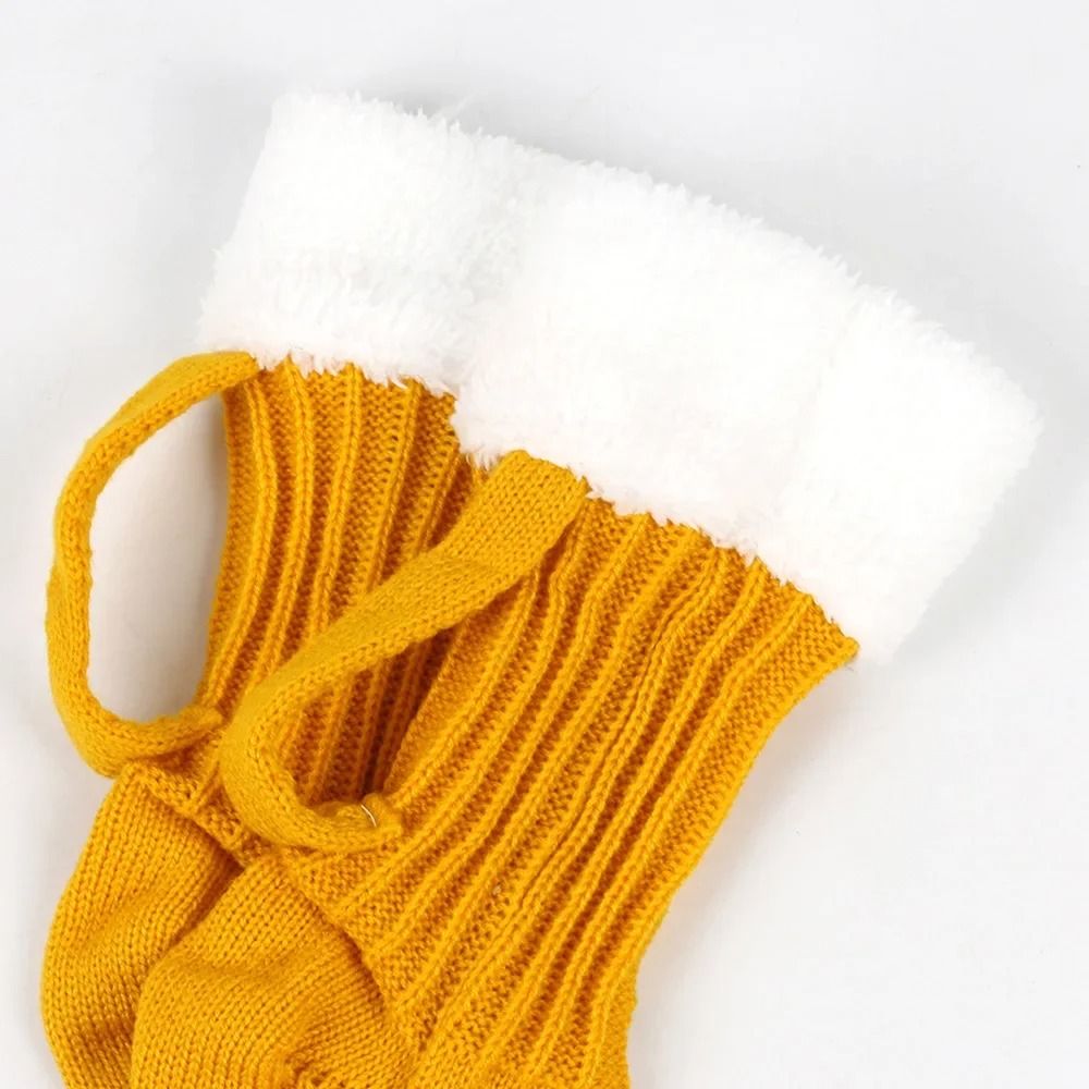 3D Beer Mug Knitted Socks Warm Padded Mid Calf Winter Sleep Socks