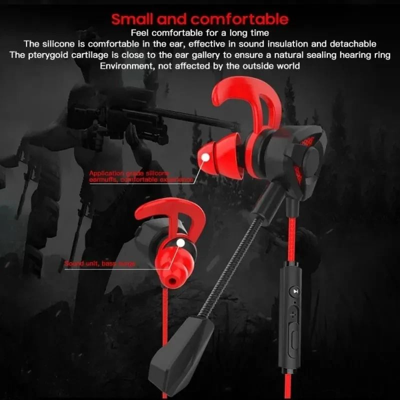 Gaming Wired Earbuds with Microphone