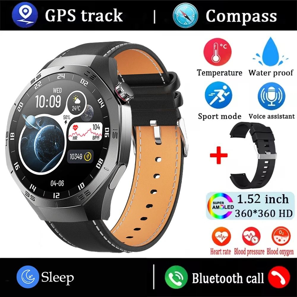 Smart Fitness Watch with AMOLED Display and Bluetooth Calling
