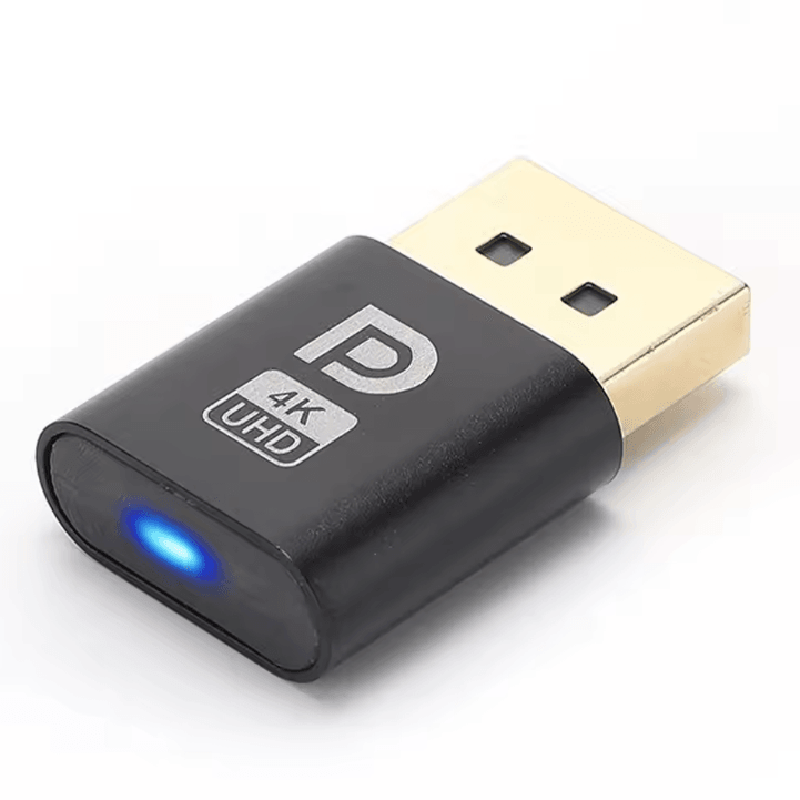 GhostView 4K – DP DisplayPort Dummy Plug (Virtual Display Adapter & EDID Emulator for PC)