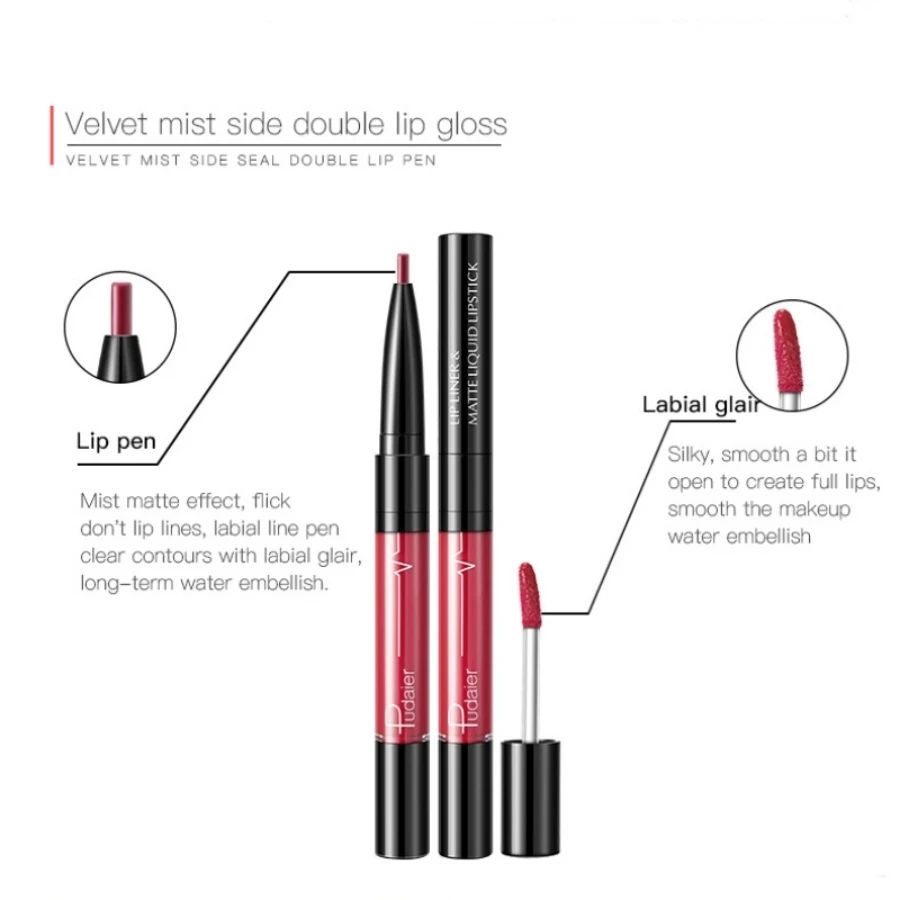 Ultra-Precise Waterproof High Pigment Lip Liner - Smooth, Sweatproof, Long-Lasting Lip Contour Pencil