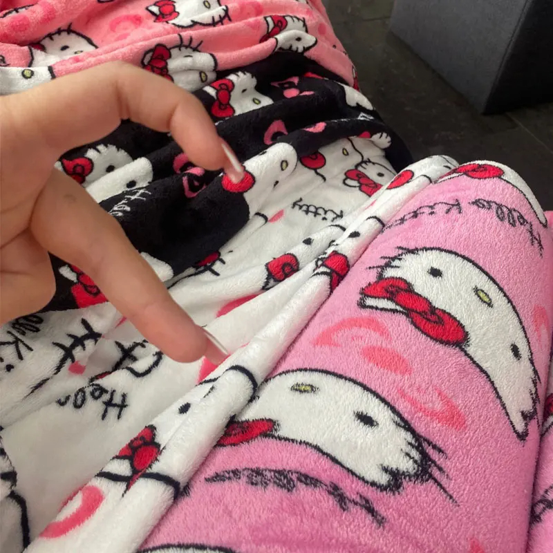 Hello Kitty Pajama Pants for Women Sanrio Anime Cartoon Couple Sleepwear for Home & Leisure