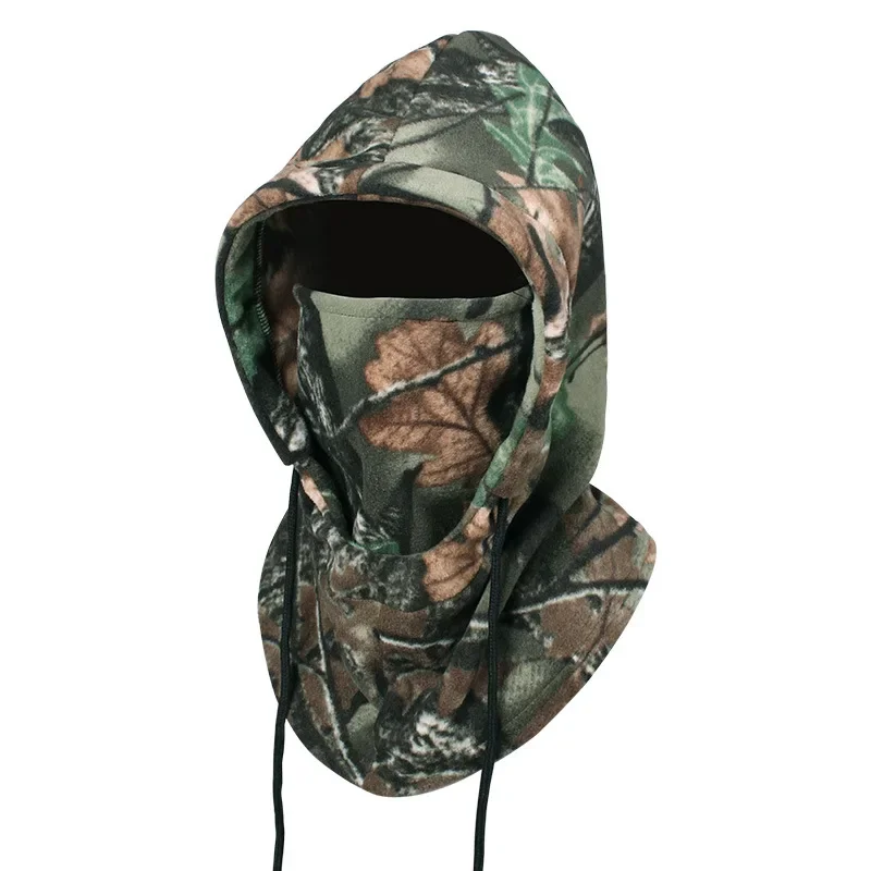 Thermal Fleece Balaclava Face Mask for Men Women Neck Warmer Windproof Hooded Cap Beanies Bandana for Winter