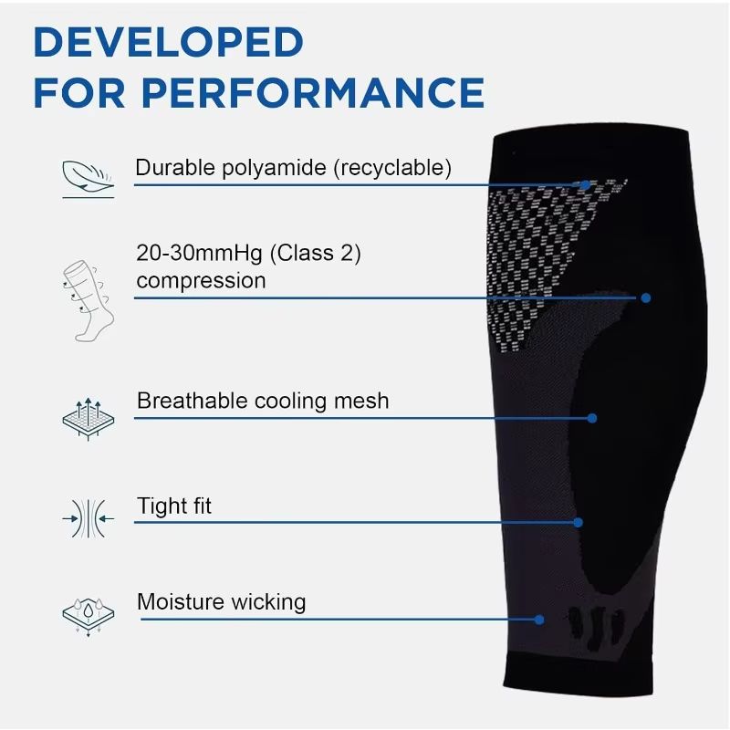 Premium Men's Compression Socks – Calf & Sleeve Support for Varicose Veins, Running & Exercise