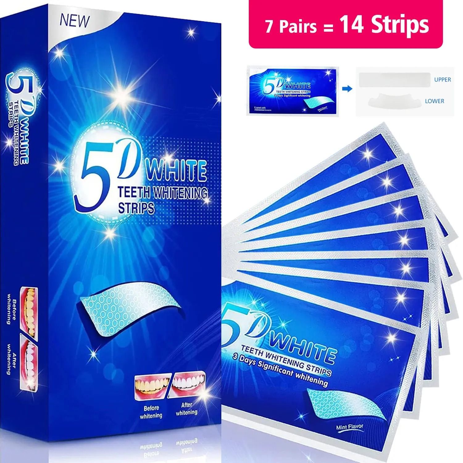 Professional Advanced Enamel Safe Teeth Whitening Strips