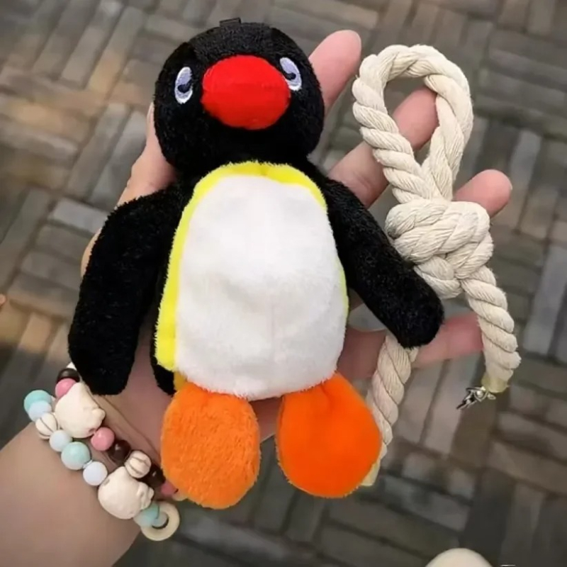 Cute Penguin Plush Keychain Soft Animal Backpack Charm Gift