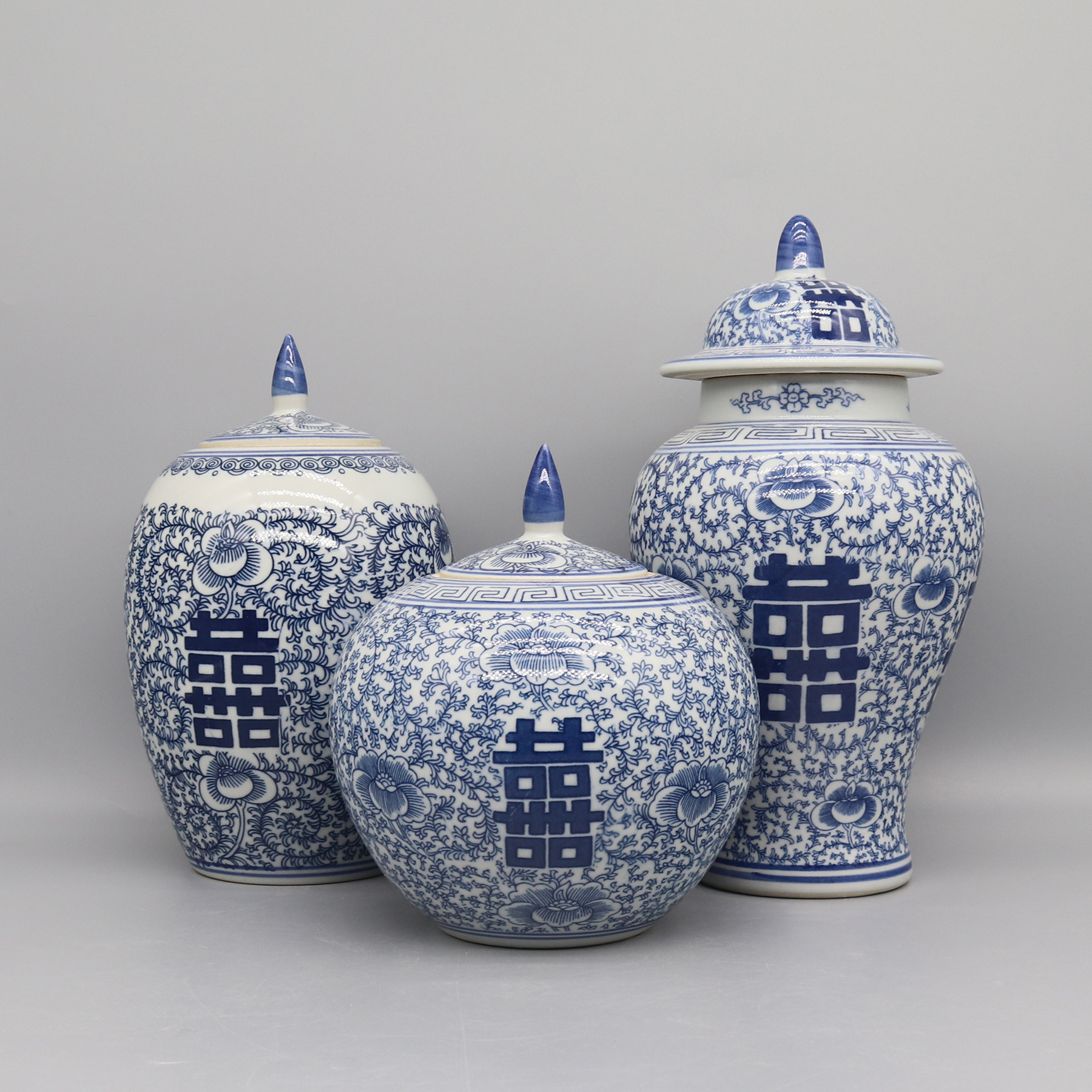 Ceramic Jar, Blue and White Ceramics, Home Decoration, Vase, Canister, Pot