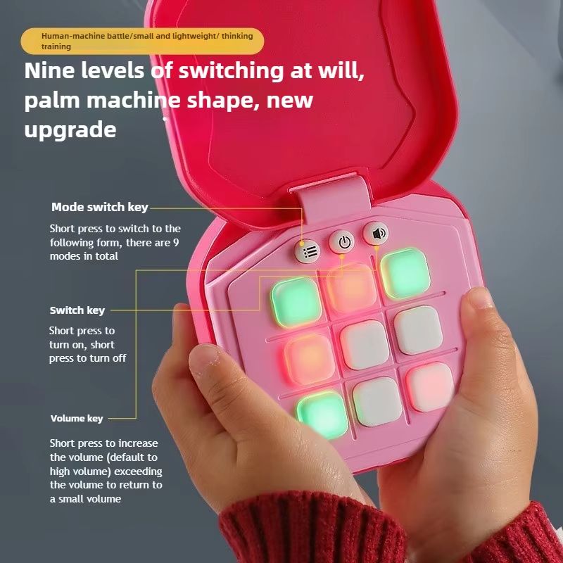 FlexiPlay Electronic Tic-Tac-Toe Board Game - Portable Montessori Puzzle Set