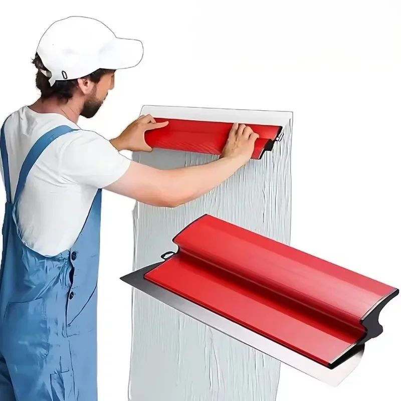 Drywall Smooth Trowel Brush, Flexible Blade Wall Material Tool for Spray Paint and Putty Finishing