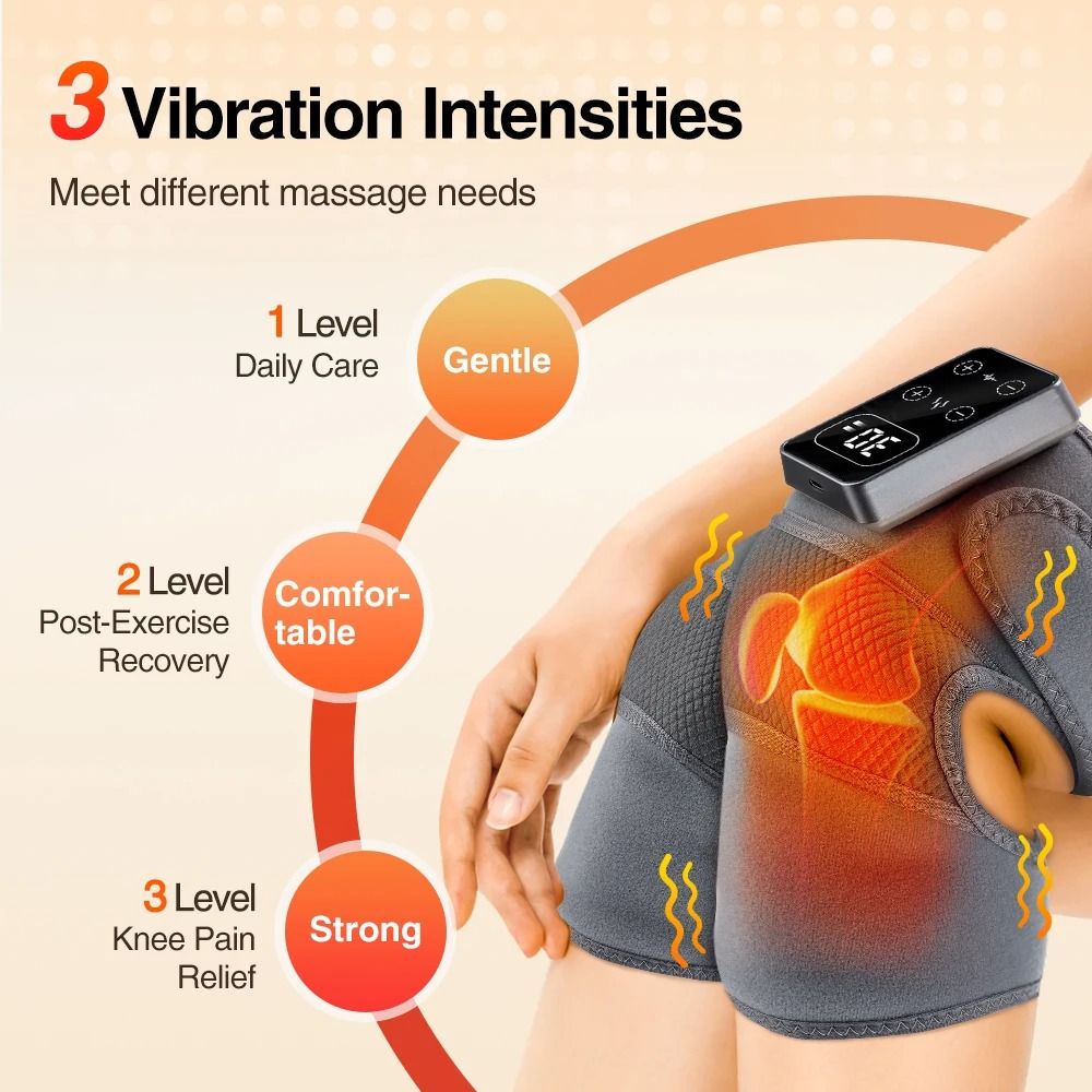 3 in 1 Electric Heat and Vibration Joint Massager
