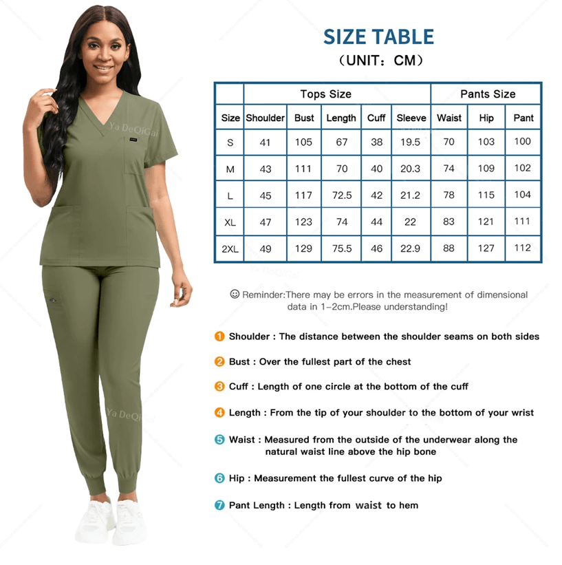 FlexCare Womens Stretch Jogger Scrub Set
