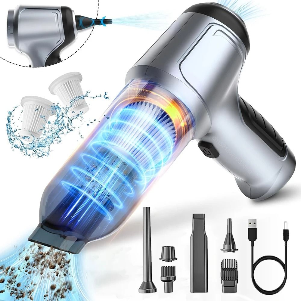 Wireless Car Vacuum Cleaner 95000Pa High Power Portable Handheld Cleaner with Blower