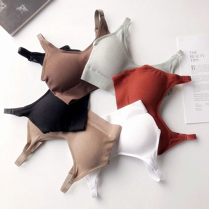 Seamless Athletic Crop Top Bralette