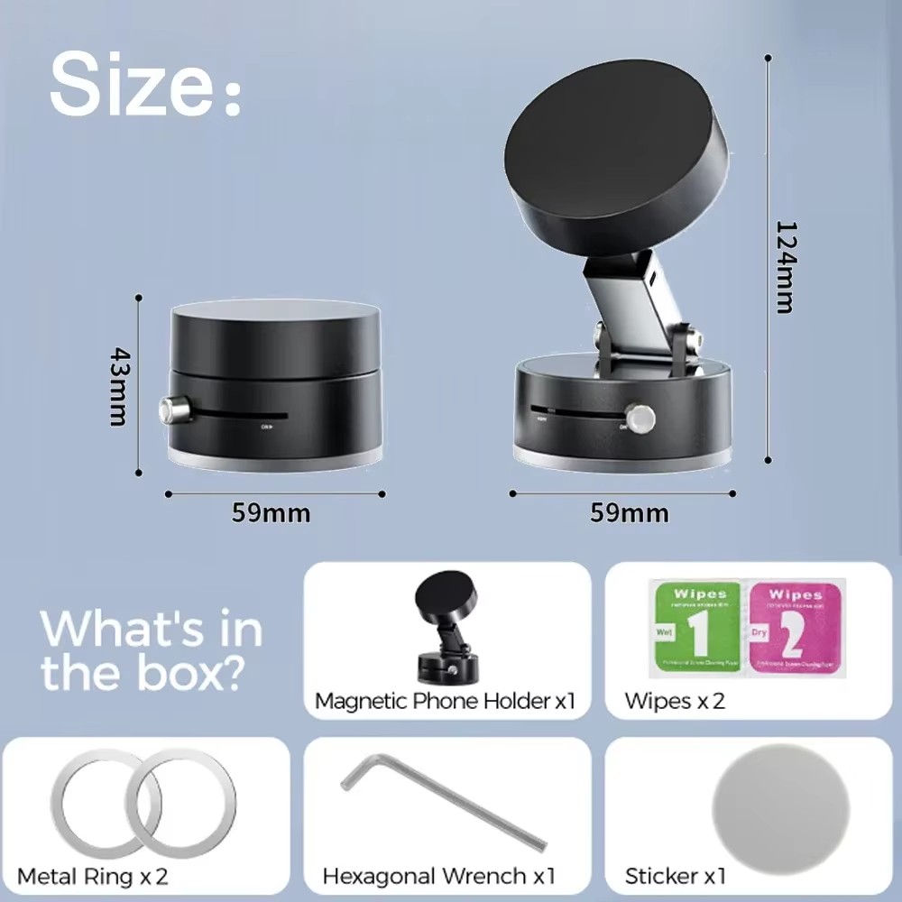 Ultra Strong Magnetic Car Phone Holder Foldable & Universal Mount