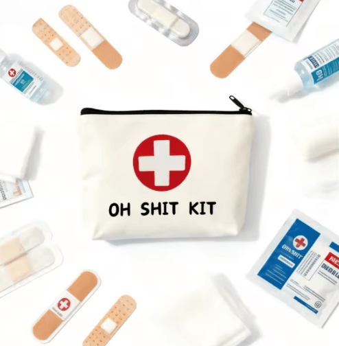 Canvas OH SHIT KIT Emergency First Aid and Travel Pouch