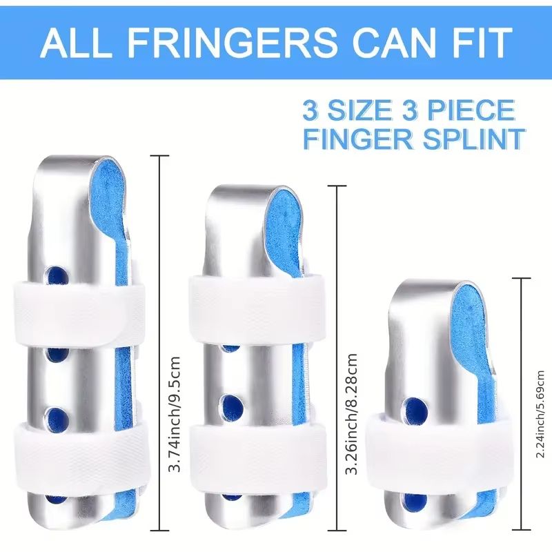 Adjustable Finger Splint Support Brace – Stabilizer for Broken Fingers, Arthritis & Knuckle Immobilization
