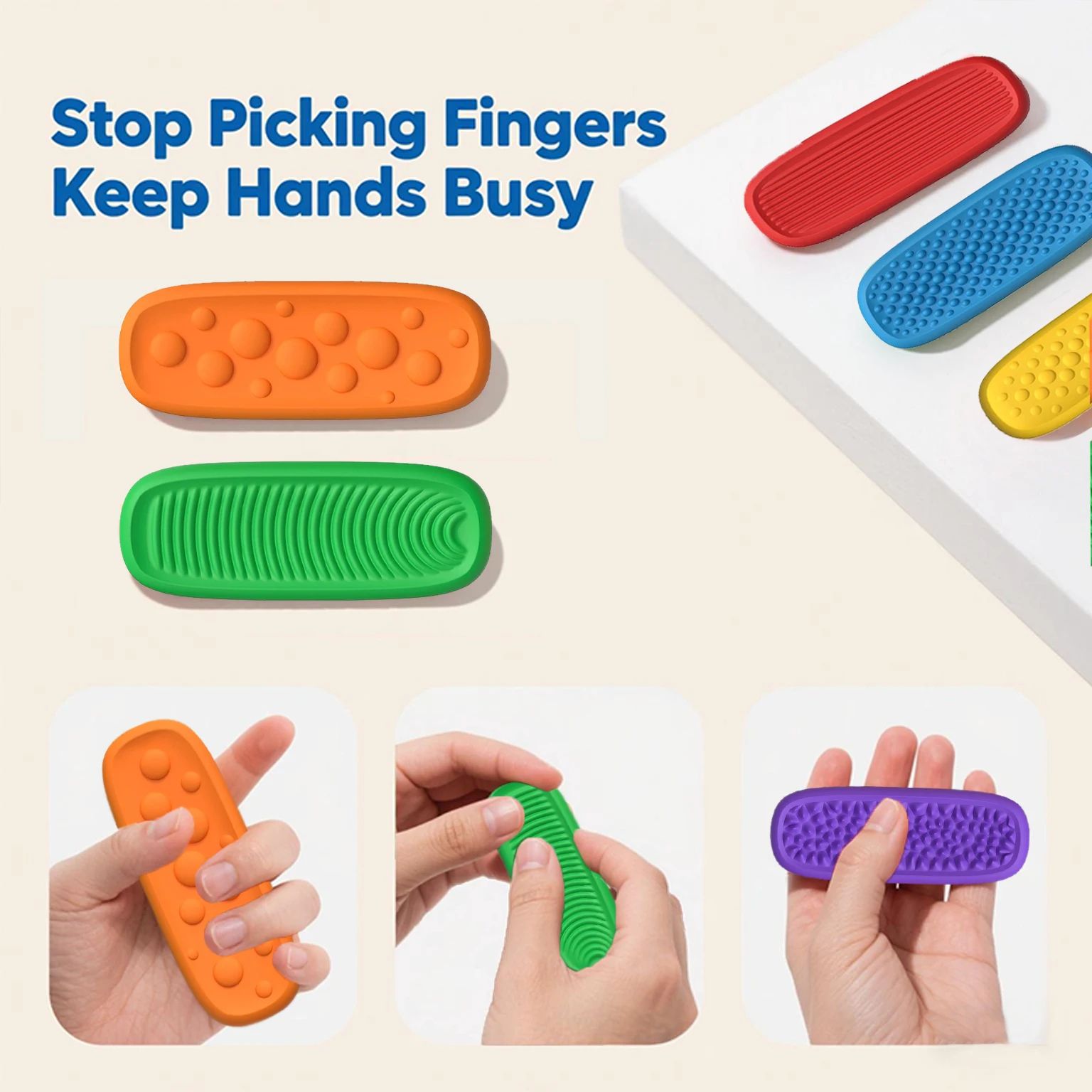Silicone Sensory Strip Fidget Toy