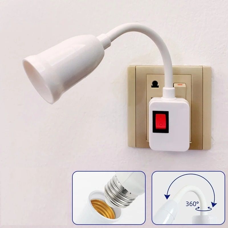 Plug In Lamp Socket Holder for Simple Portable Lighting