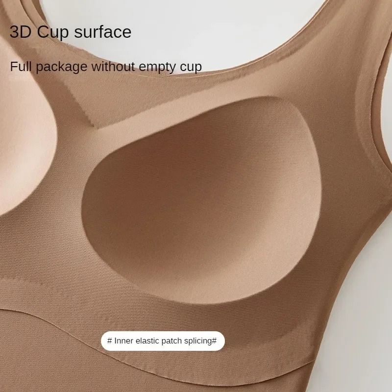 Womens Seamless Tank Top With Chest Pad 2 Pack
