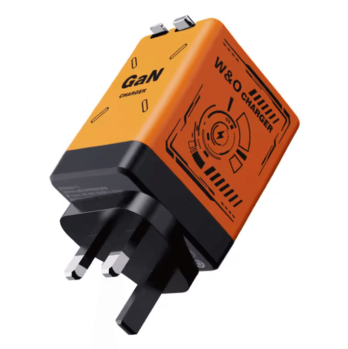 VoltMini GaN Fast Charging Adapter with Retractable Cable & Multi-Protection