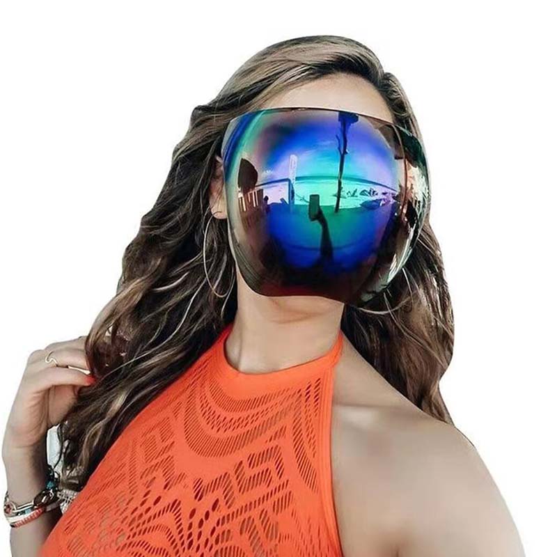 Full Face Protective Sunglasses Women Men Anti-Spray Goggles with Spherical Lens Safety Glasses