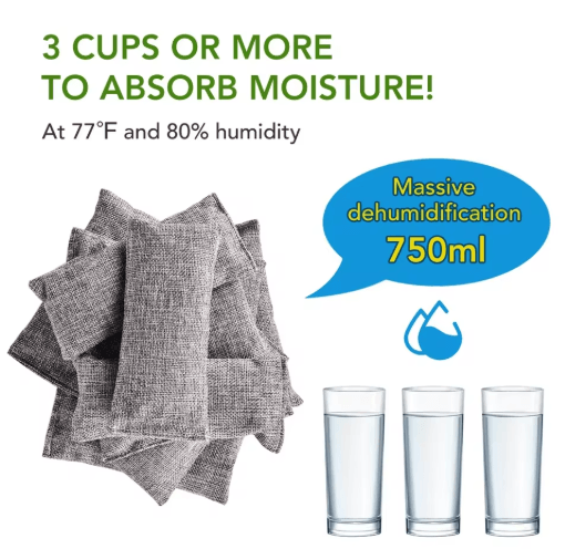 PureNest Bamboo Charcoal Air Purifying Bags 10 Pack