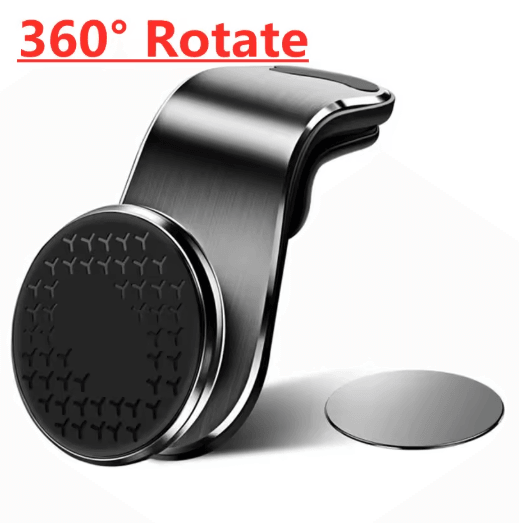 Universal Magnetic Air Vent Car Phone Holder – Compact GPS Smartphone Mount