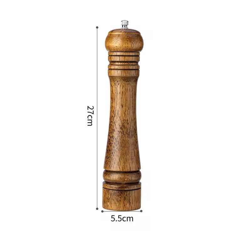 Handheld Adjustable Spice Grinder - Premium Salt & Pepper Mill (5/8/10 in)