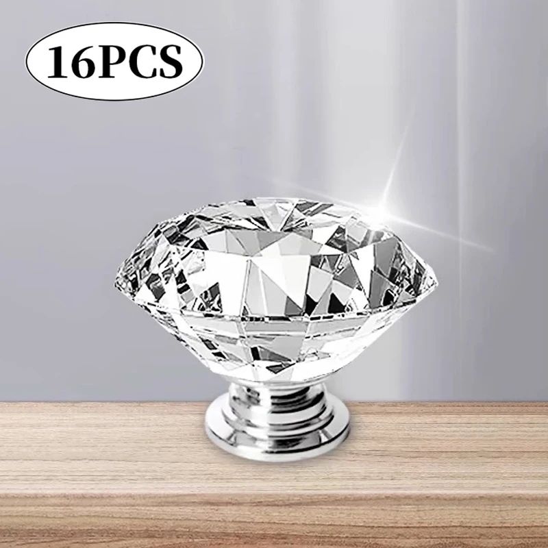 Crystal Diamond Cabinet Knob Set