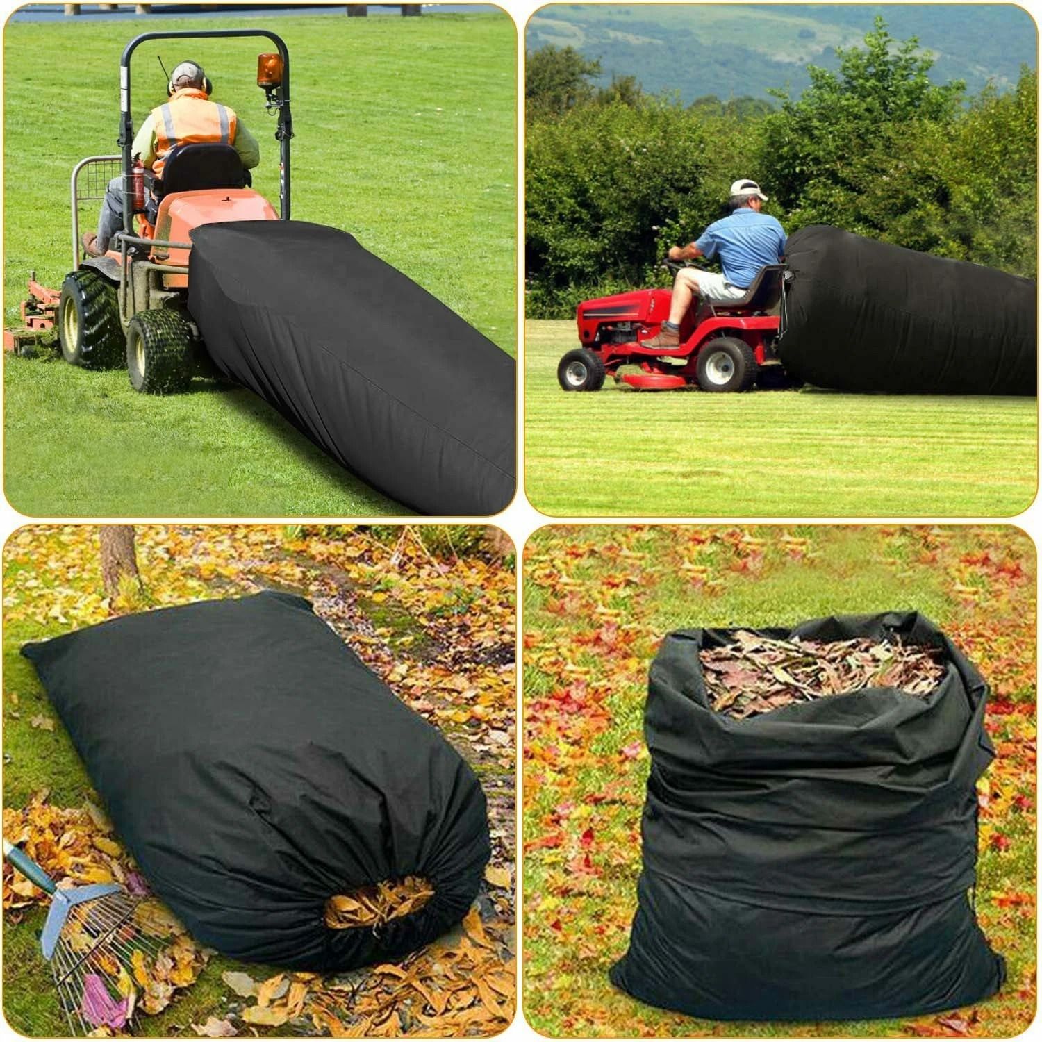 Cubic Foot Lawn Tractor Leaf Bag, Riding Mower Grass Catcher, Universal Collection System, Durable Oxford Cloth for Yard