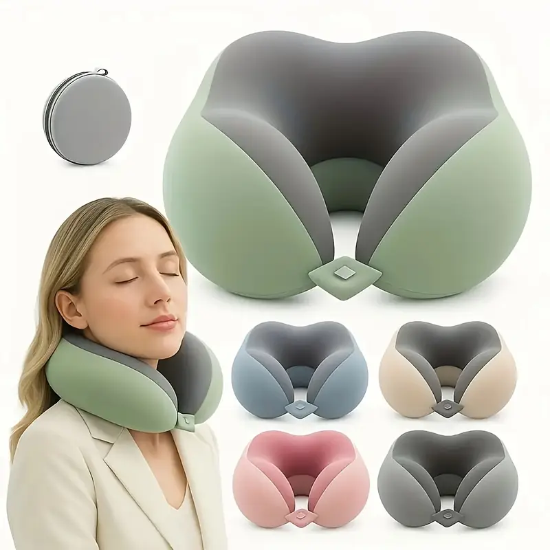 U Shaped Neck Pillow for Adults Ergonomic Travel and Office Support Medium Soft Comfort for Neck Protection