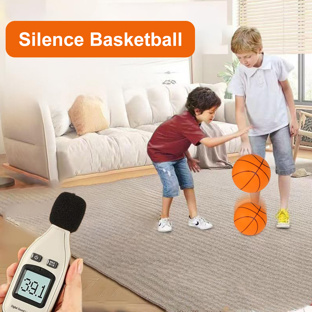 Indoor Basketball High Bounce Silent Dribbling Foam Ball Noiseless Non-deforming For Training
