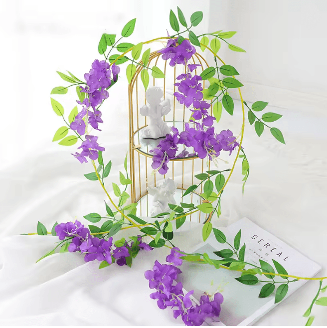 Artificial Wisteria Hanging Garland Vine