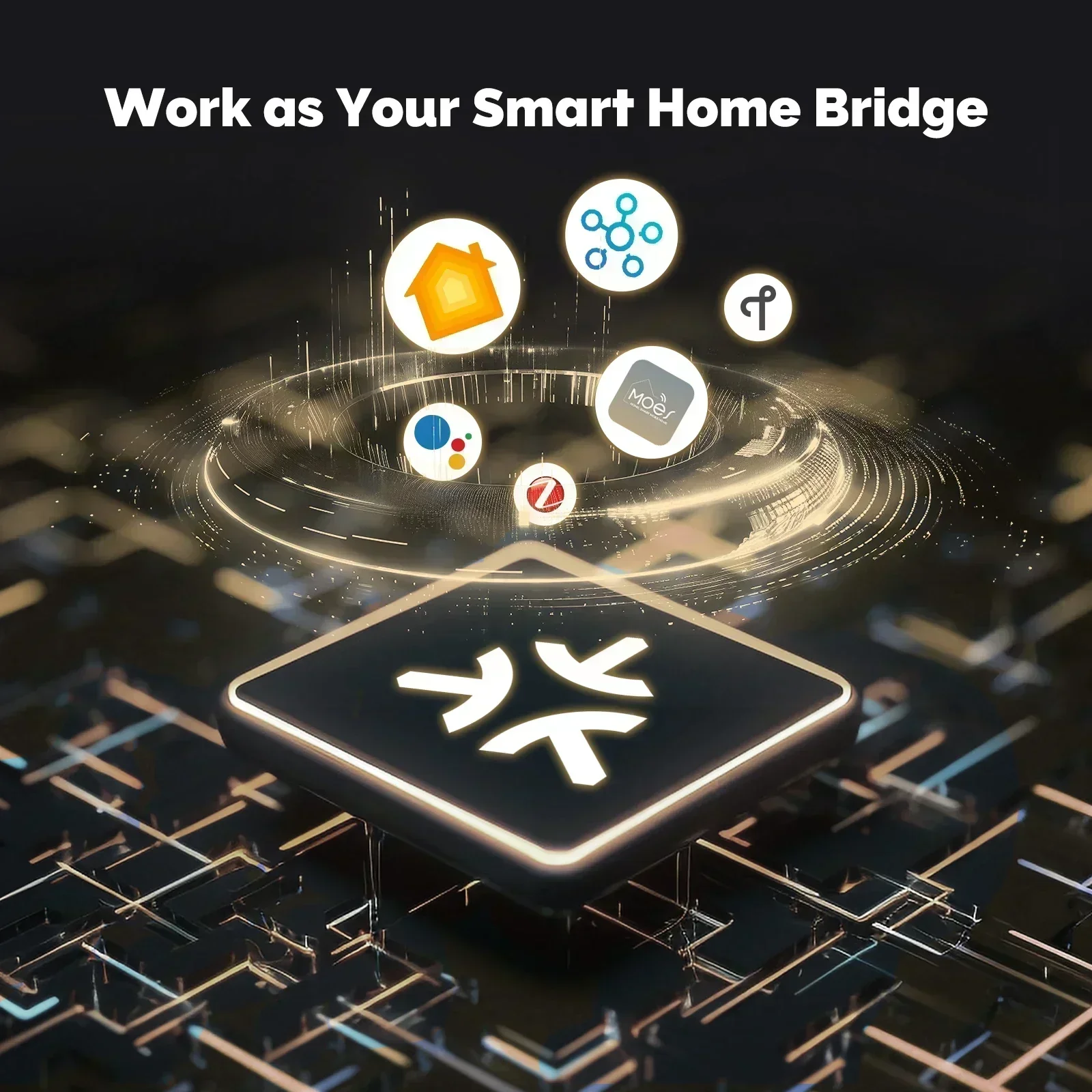 Zigbee Matter Hub, Smart Home Bridge, Siri Voice Control, Google Alexa, HomeKit, Smart Things