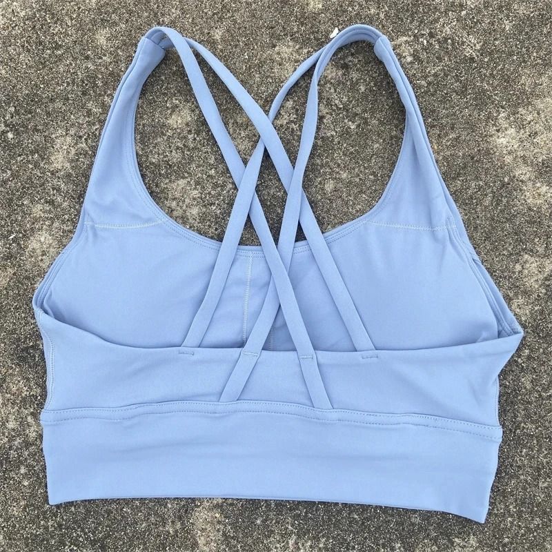 PowerCross High Strength Fitness Bra Cross Back Padded Top