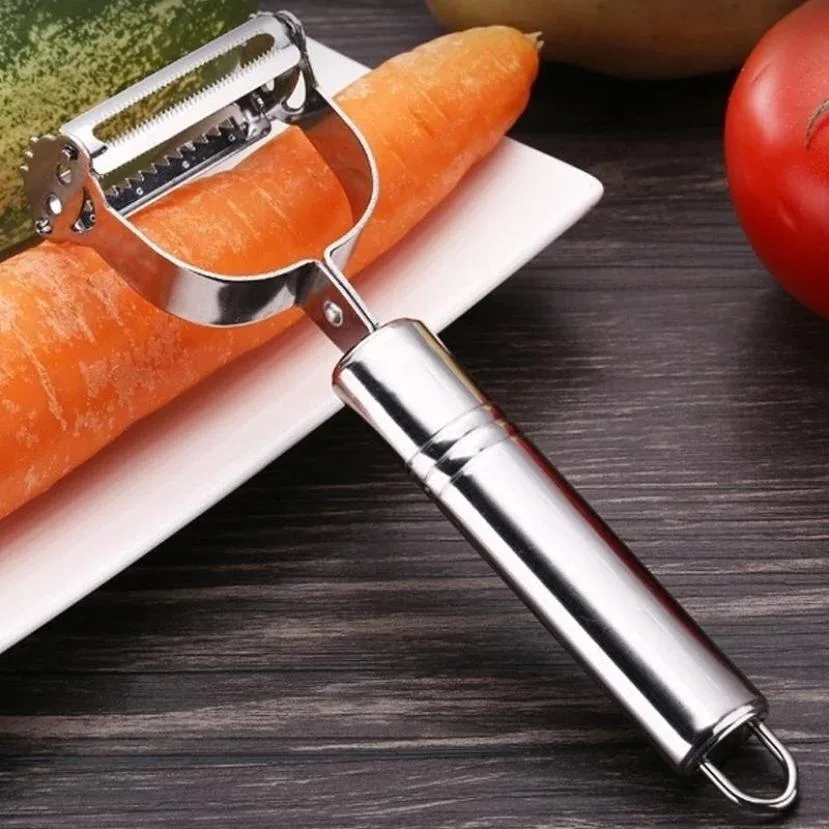 Stainless Steel Multifunctional Peeler & Grater for Fruits and Vegetables Julienne Slice and Grate with Ease